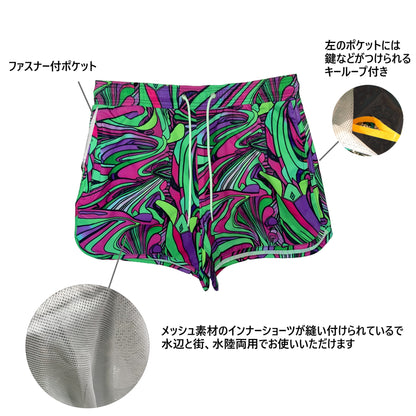 カラフルなサーフパンツ